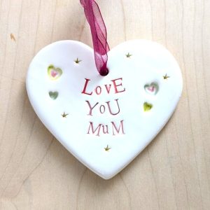 CERAMIC HEART LOVE YOU MUM